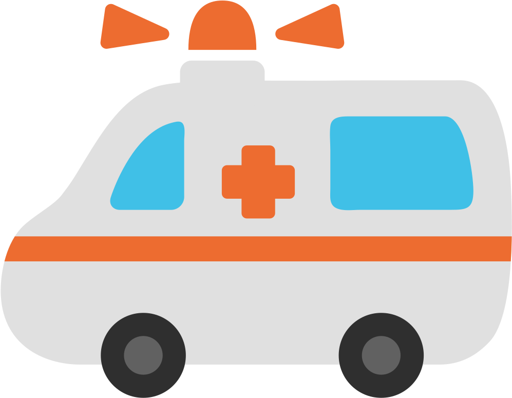 File - Emoji U1f691 - Svg - Emoji Ambulancia Png (1024x1024), Png Download