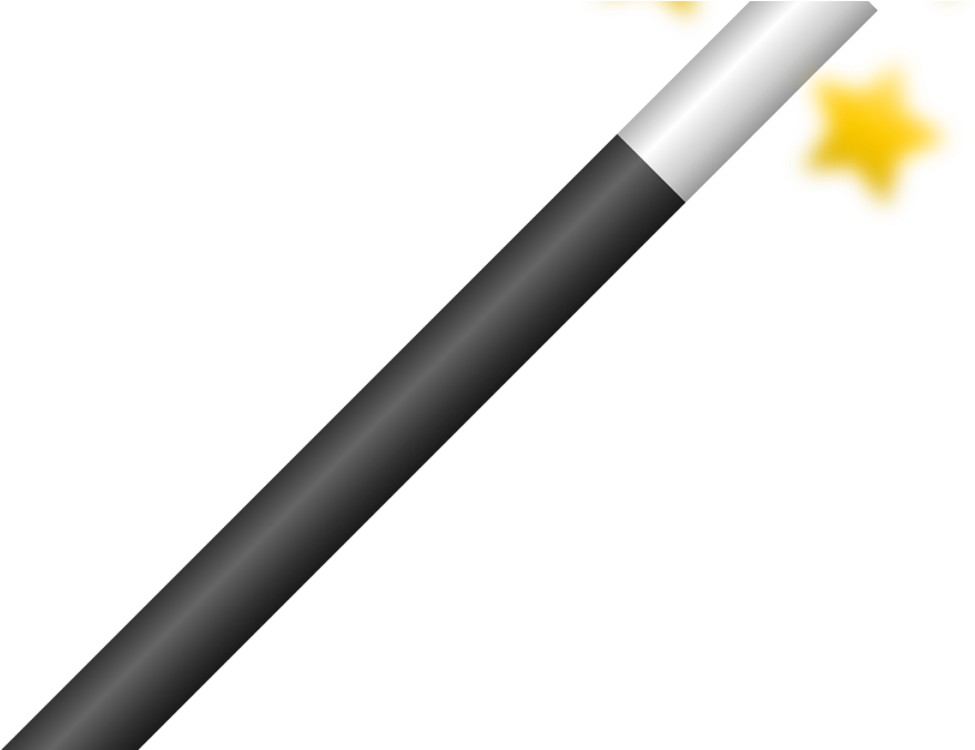Magic Wands, The Meaning Of Life, And Safe Distances - Magic Wand Clip Art (1080x675), Png Download