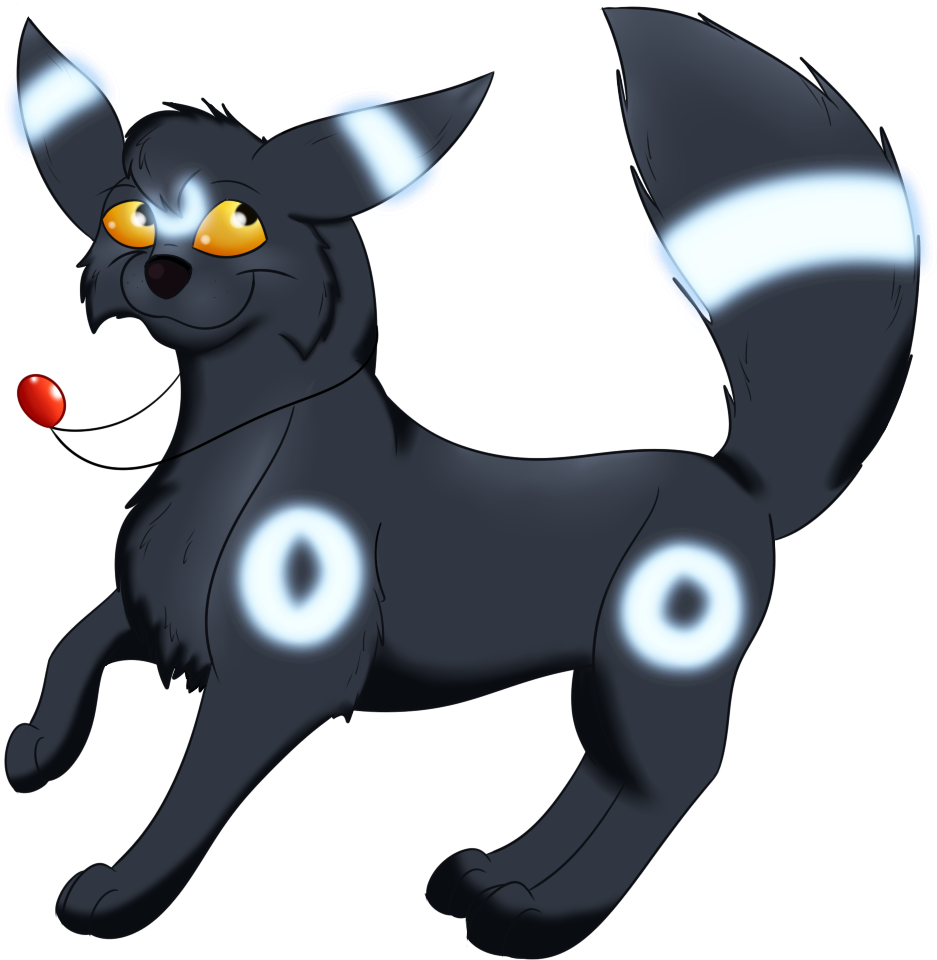 Briar The Umbreon - Cartoon (1000x1000), Png Download