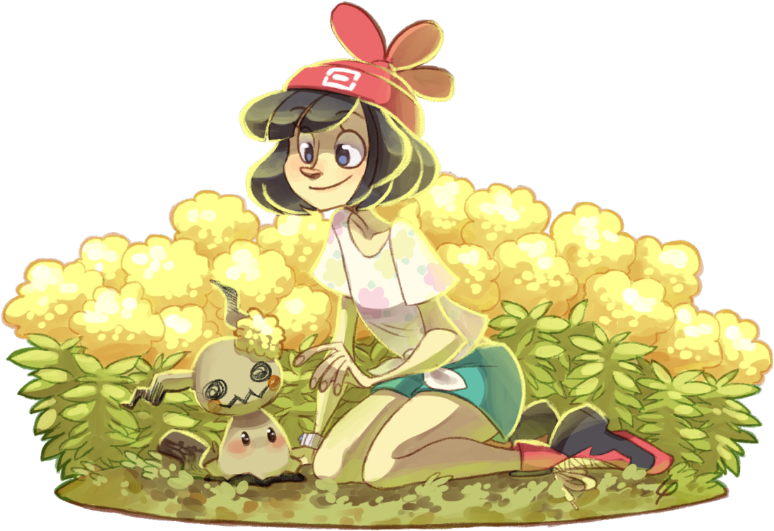 Now Mimikyu Is Feeling Really Pretty - Cartoon (1280x910), Png Download