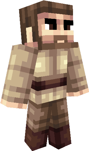 Xrosjzpng - Obi Wan Kenobi Minecraft Skin (640x640), Png Download