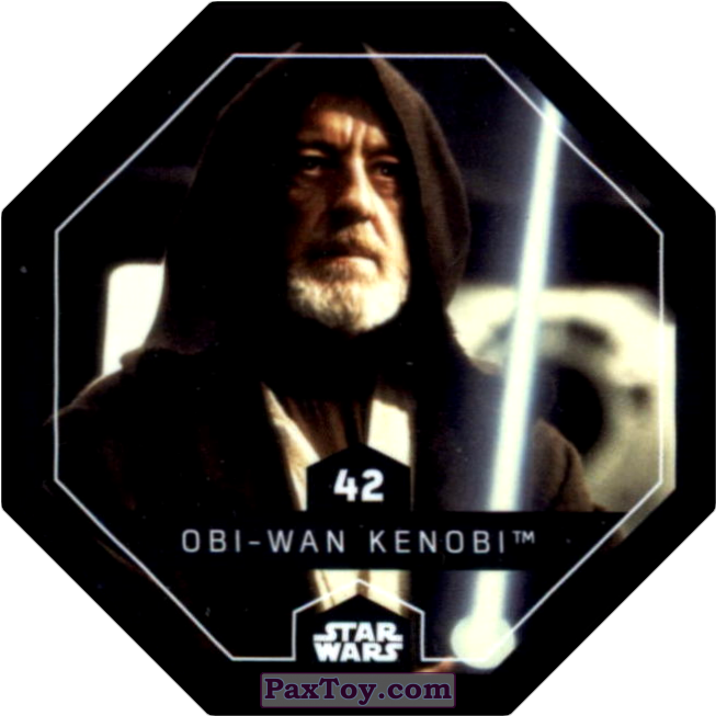 Карточка, Фишка / Pog / Cap / Tazo - Obi Wan Kenobi (664x664), Png Download