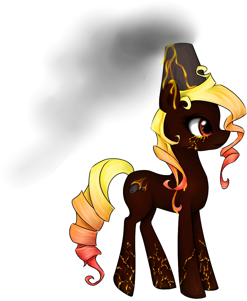 Png Black And White Library Artist Yuntaoxd Crying - Volcano Transparent (1000x1000), Png Download