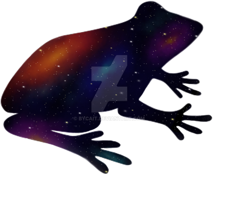 Silhouette Toad Clip Art - Galaxy Frog (785x683), Png Download