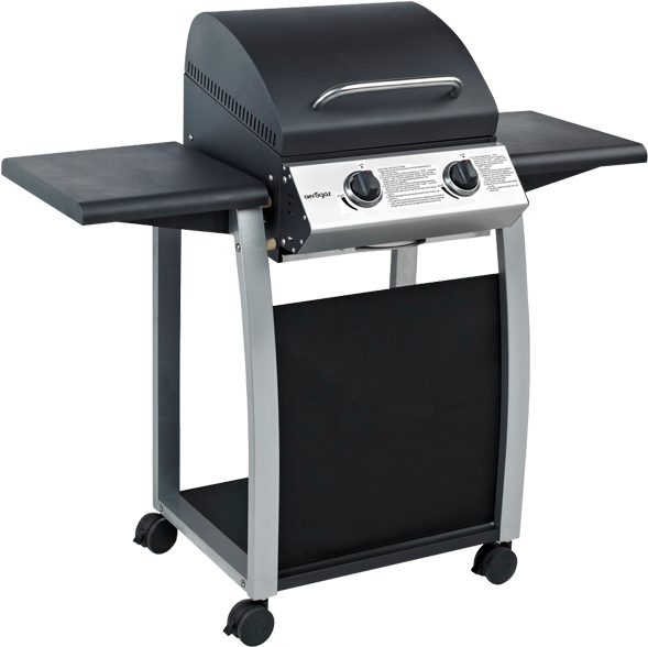 2 Burner Deluxe Gas Grill - Tepro Gasgrill Portland (595x595), Png Download