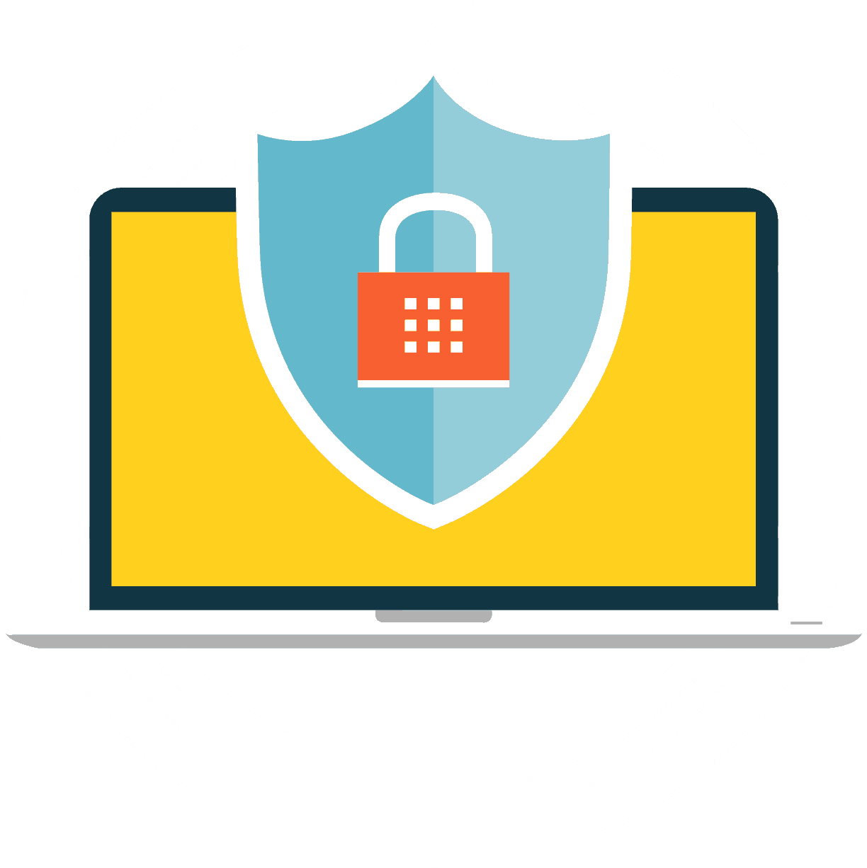 For Laptop Security - Emblem (1224x1226), Png Download