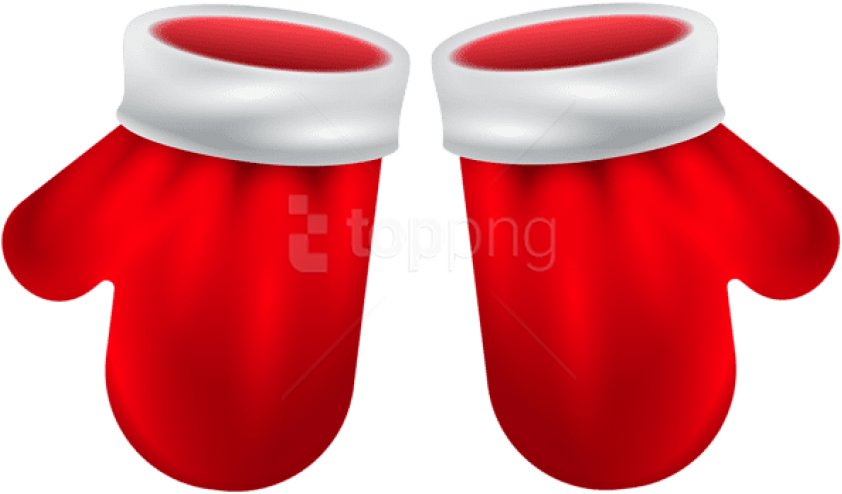 Free Png Santa Claus Gloves Png Png - Santa Gloves Png (850x499), Png Download