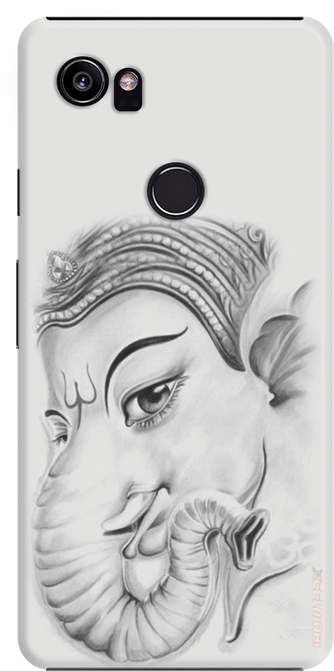 Ganesh Ji Face Drawing (573x1053), Png Download