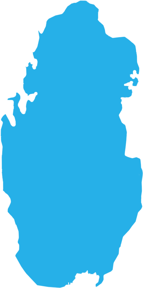 Holi Festival Of Colours - Qatar Map Without Background (735x1000), Png Download
