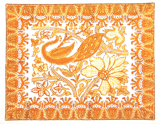 Oliviamarigoldplacemat - Motif (600x600), Png Download