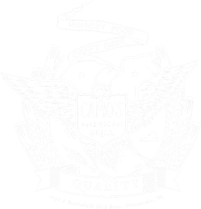Camo's American Grill T-shirt - Illustration (745x790), Png Download