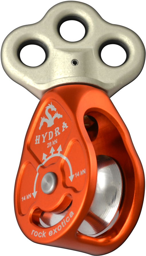Hydra - Zoom - Rock Exotica Hydra Triple Attachment Swivel Pulley (650x1001), Png Download