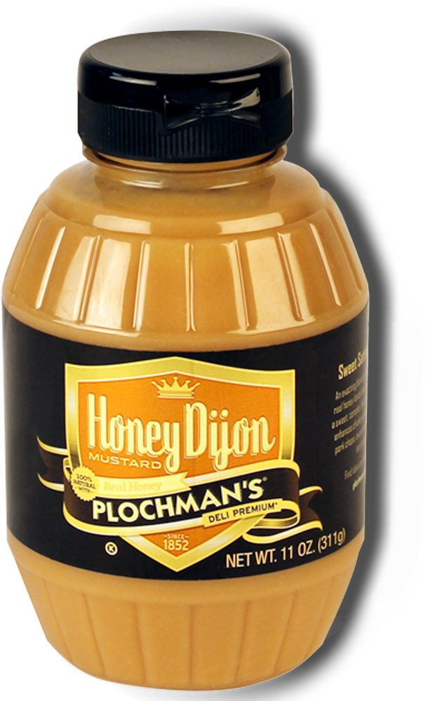 Plochman's Premium Honey Dijon Mustard Label - Bottle (720x1220), Png Download