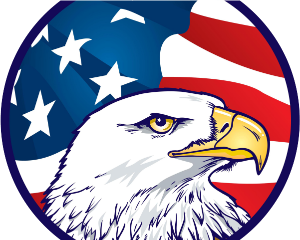 Drawn American Flag Transparent Background - American Eagle (640x480), Png Download