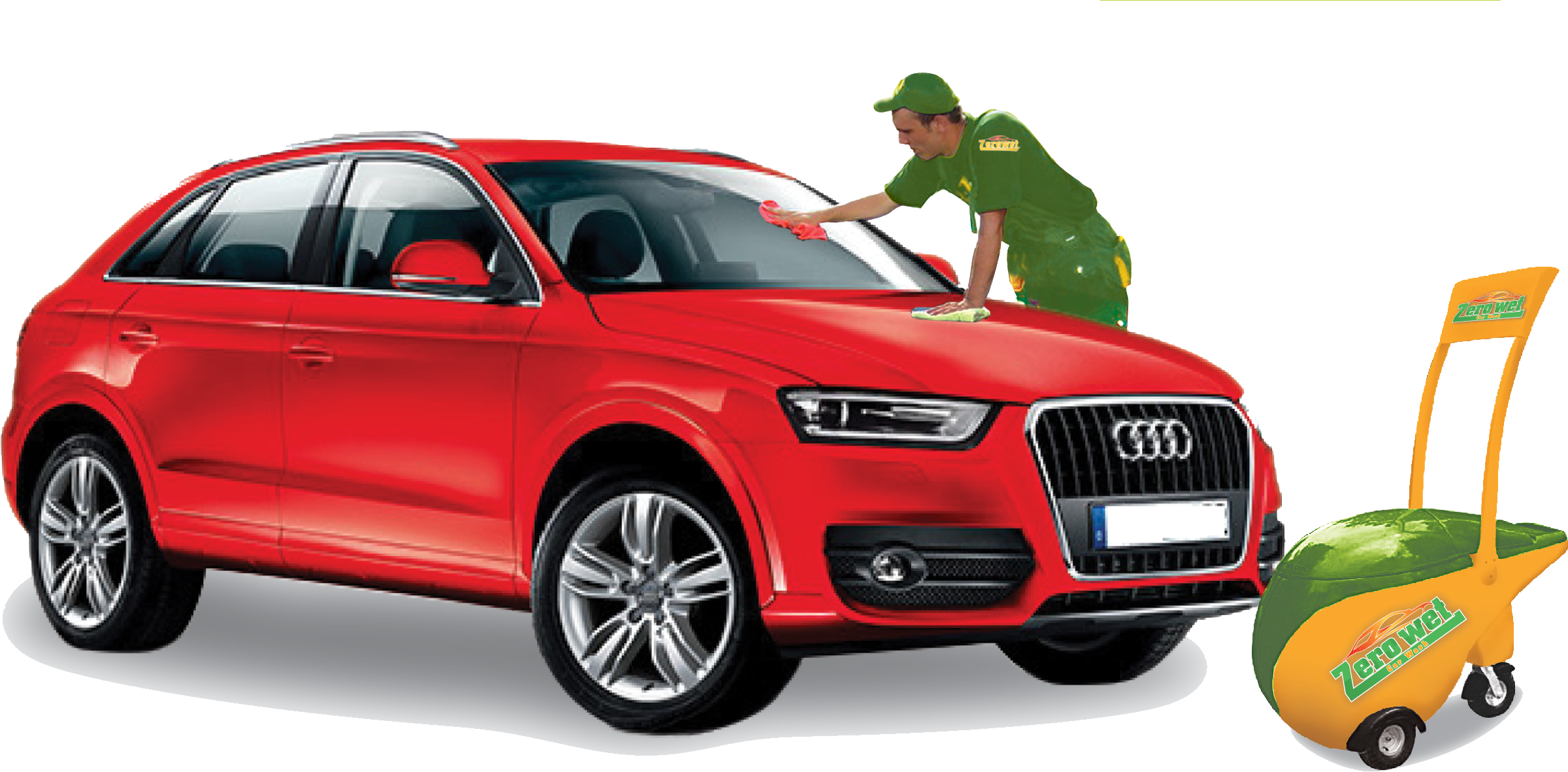Waterless Car Wash Png (2400x1181), Png Download