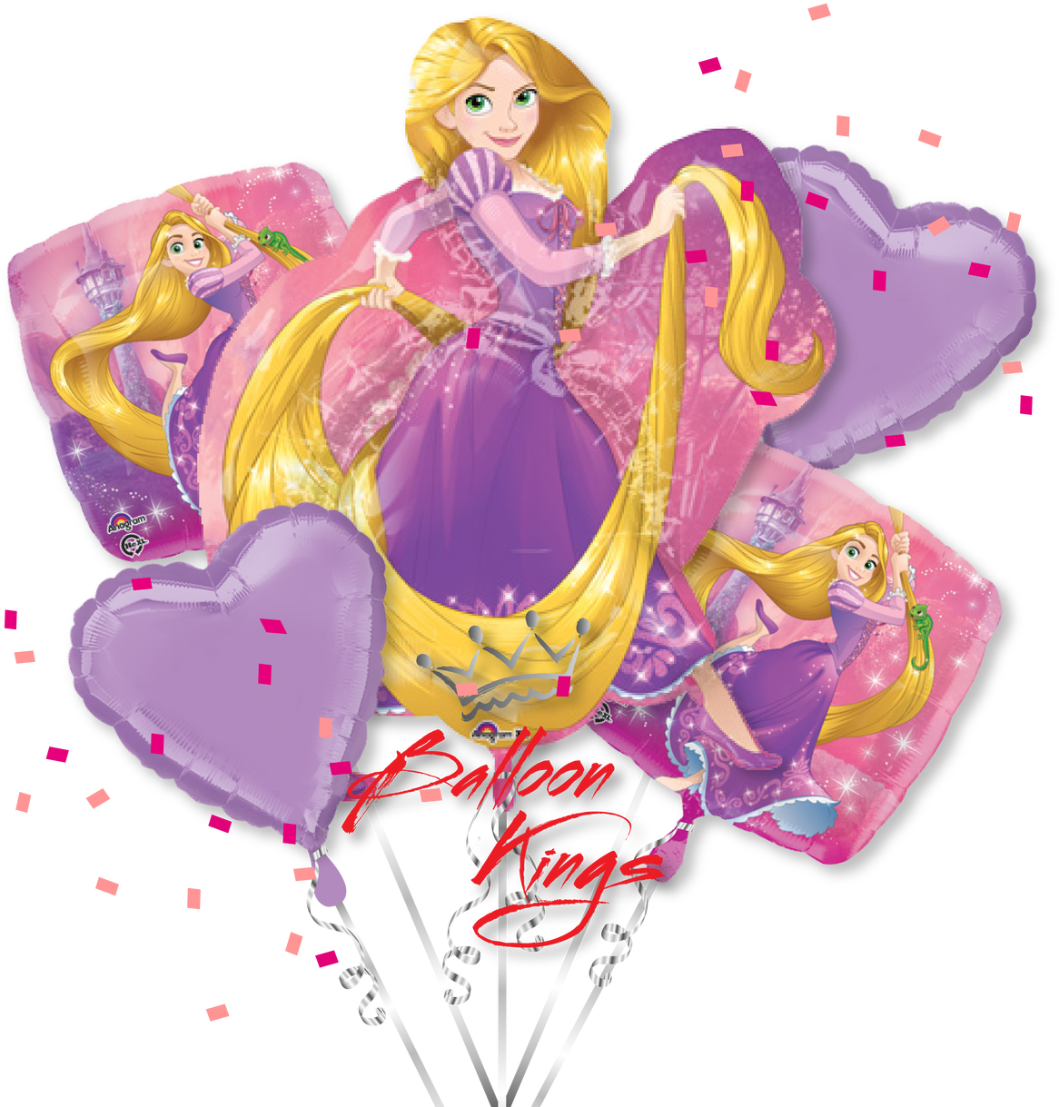 Rapunzel Bouquet - 長 髮 公主 氣球 (1280x1280), Png Download