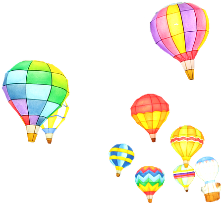 Night Sky Clipart Transparent - Hot Air Balloon (960x539), Png Download