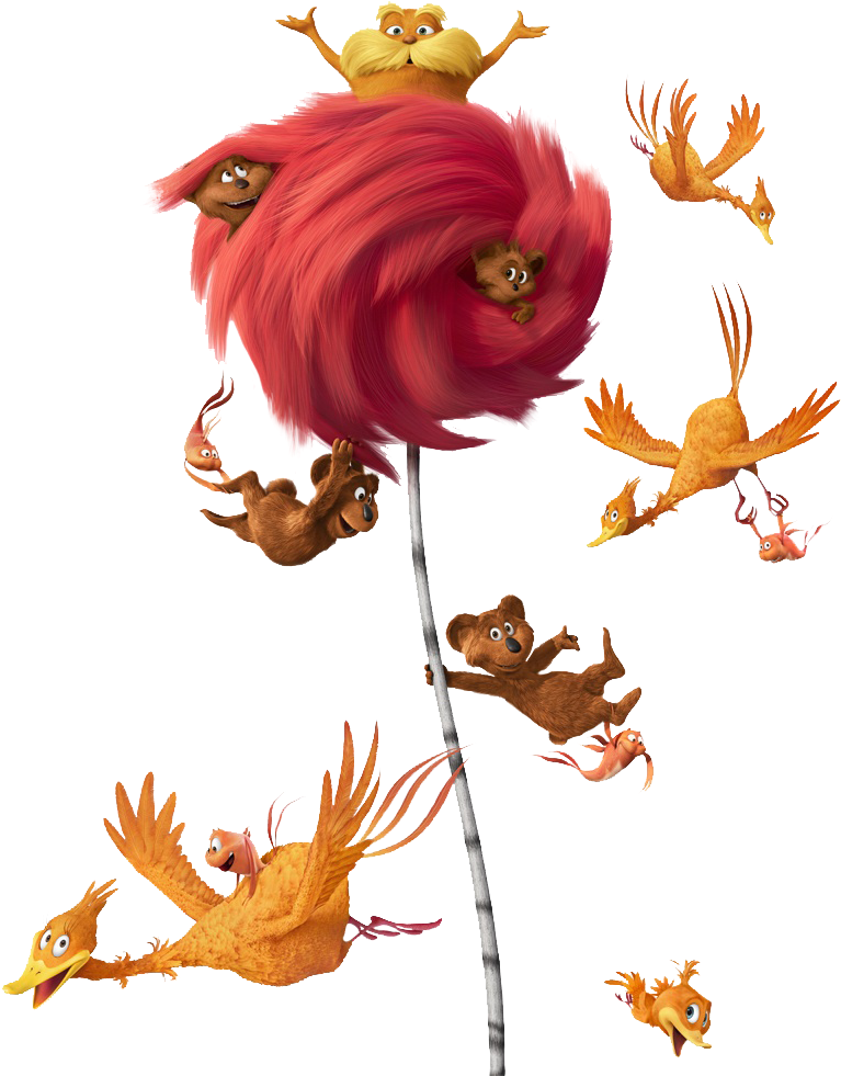 Descarga Gratis Imágenes De Lorax Png Transparente - Transparent Background Truffula Tree (800x995), Png Download