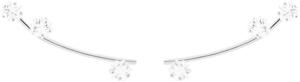 Glow Silver Earrings - Earring (1000x1000), Png Download