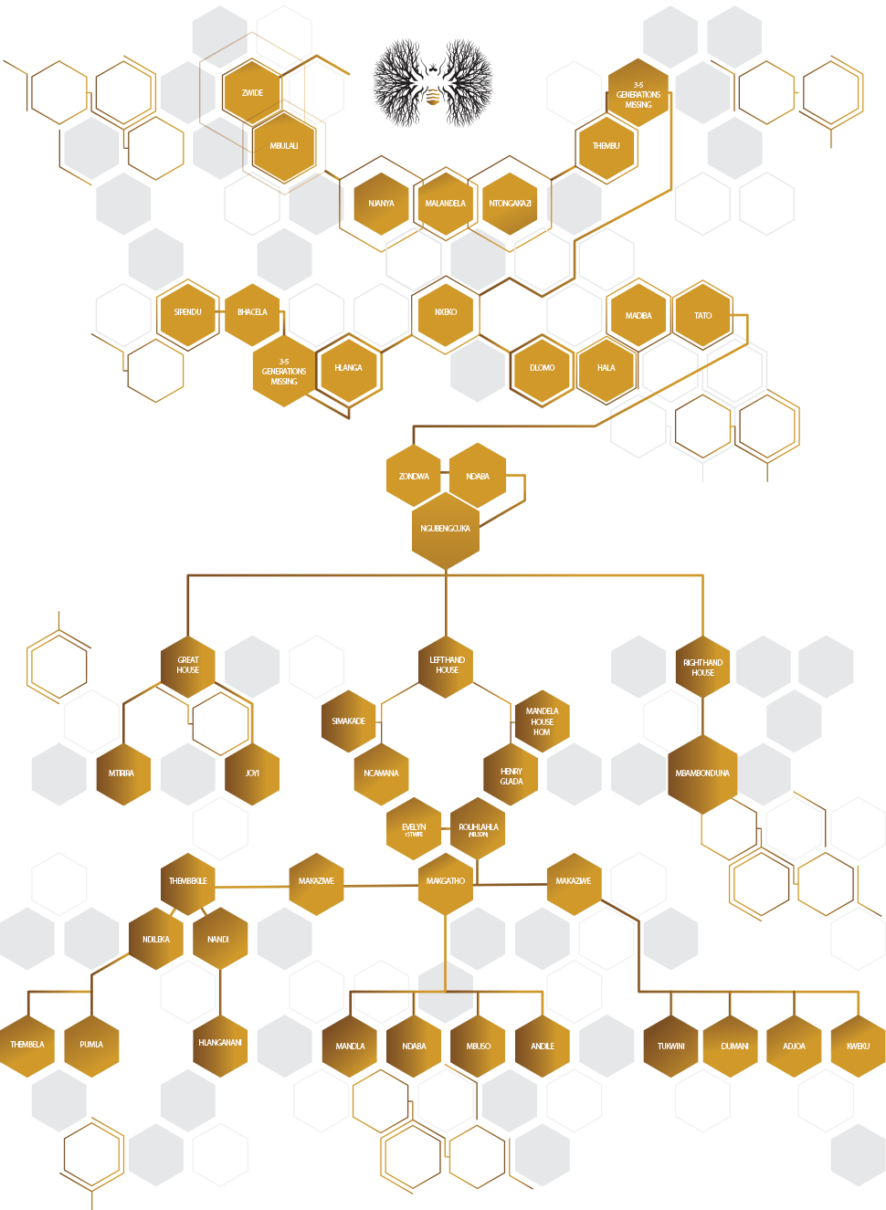 Global Citizen - Nelson Mandela Family Tree (970x1325), Png Download