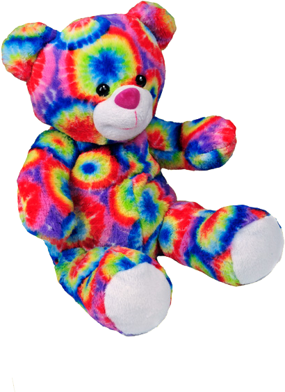 Skittles 8" Teddy Bear / L'ours - Multi Colored Teddy Bear (520x600), Png Download