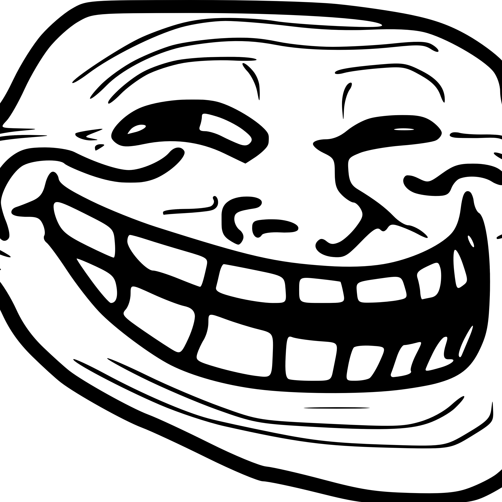 Bibbackgrounds Troll - Troll Face (2027x2027), Png Download