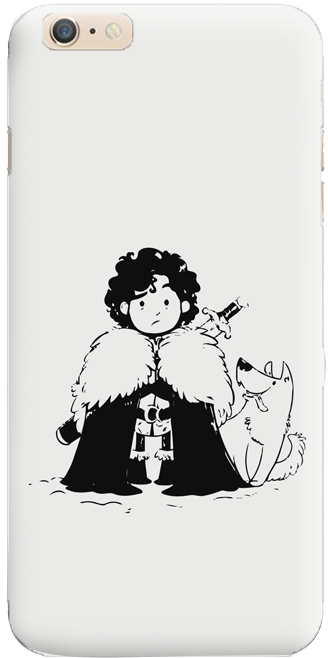 Jon Snow Phone Cover - You Know Nothing Jon Snow Cartoon (800x800), Png Download