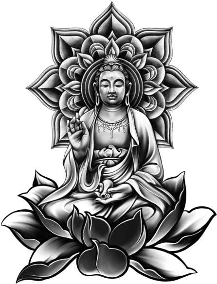 Buddha Yoga Buddha Illustration Tattoo - Illustration (800x600), Png Download