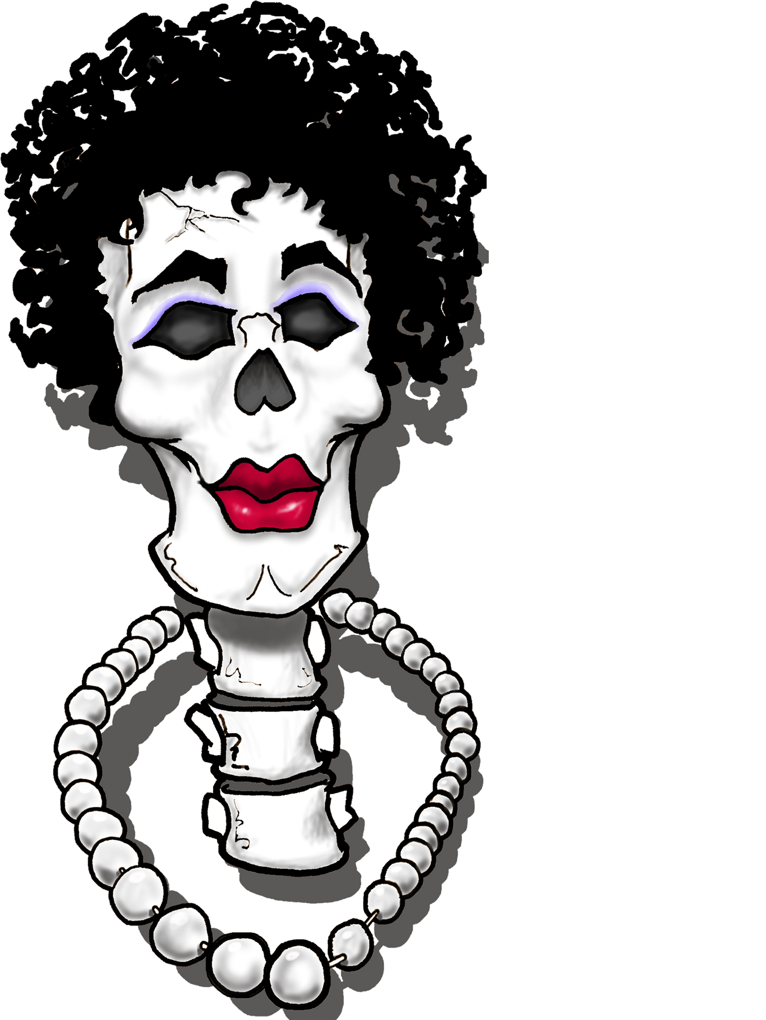 Day Of The Dead Style - Illustration (2400x3200), Png Download