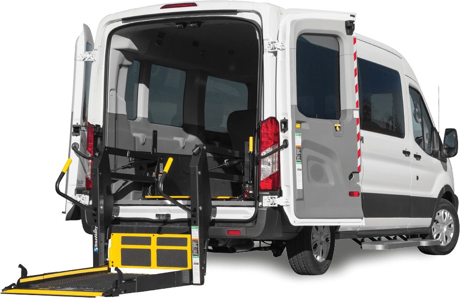 Ford Transit With Wheelchair Lift (943x612), Png Download