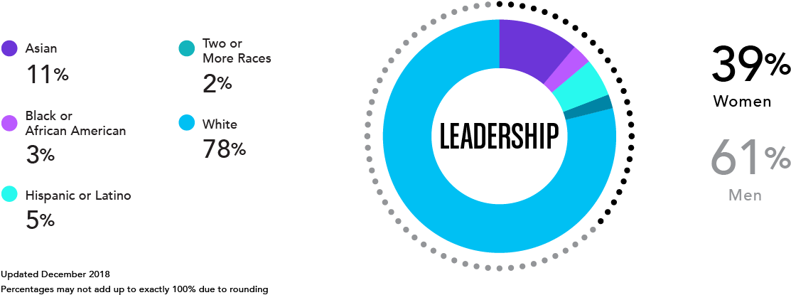 Overall Leadership Tech Roles Non-tech Roles Women - Circle (1200x441), Png Download