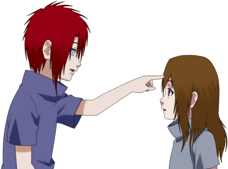 Anime Boy Girl Brother Sister Naruto Rpc Rpc Oc Oc - Cartoon (1023x574), Png Download