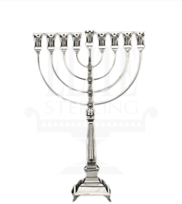 Close Supra Silver Menorah - Baked Goods (585x780), Png Download