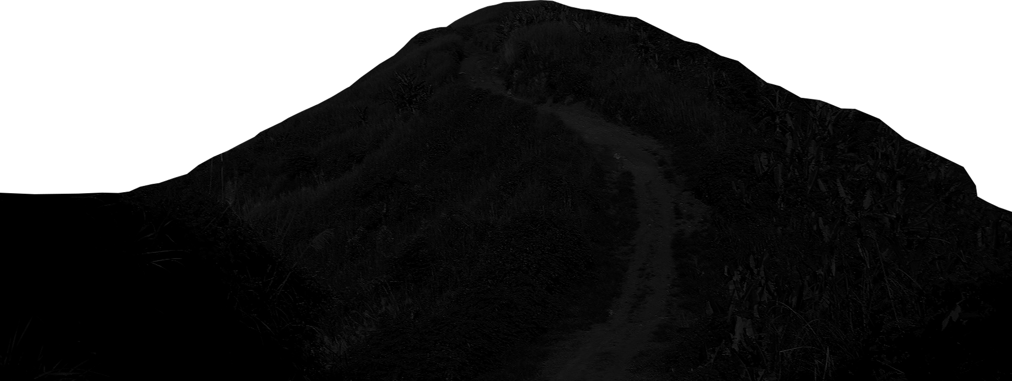 Hill Png - Darkness (2048x771), Png Download