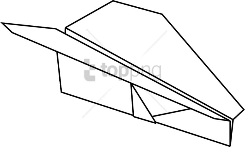 Free Png Diagram Of A Paper Airplane Png Image With - Paper Plane (850x510), Png Download