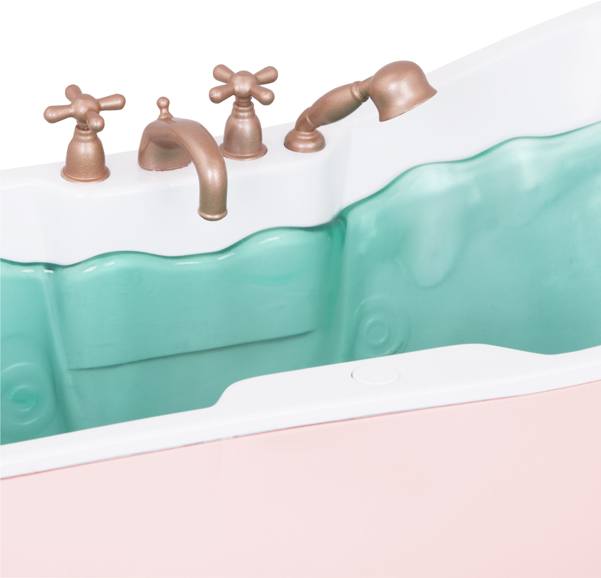 Bath And Bubbles Set Faucet Detail - Cake Decorating (2100x2100), Png Download