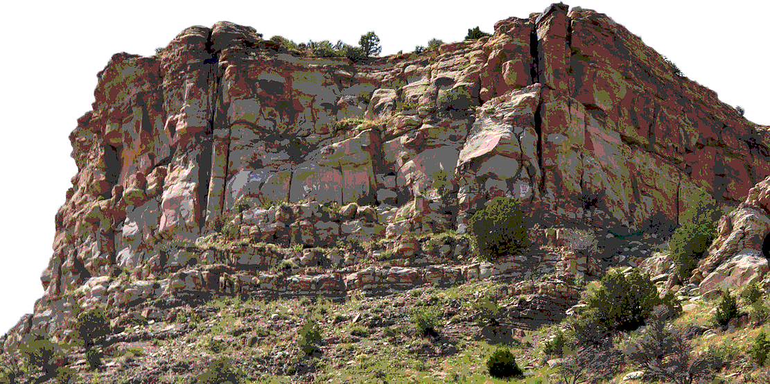Trinidad Hill - Outcrop (1111x554), Png Download