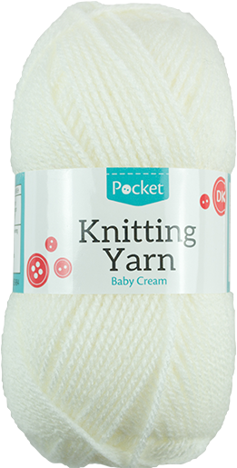 Baby Cream Knitting Yarn 50g - Thread (800x620), Png Download