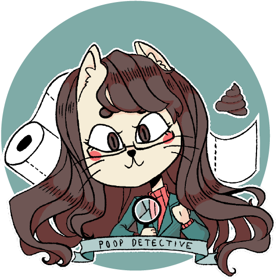 Fsanslid Poop Detective - Cartoon (600x623), Png Download