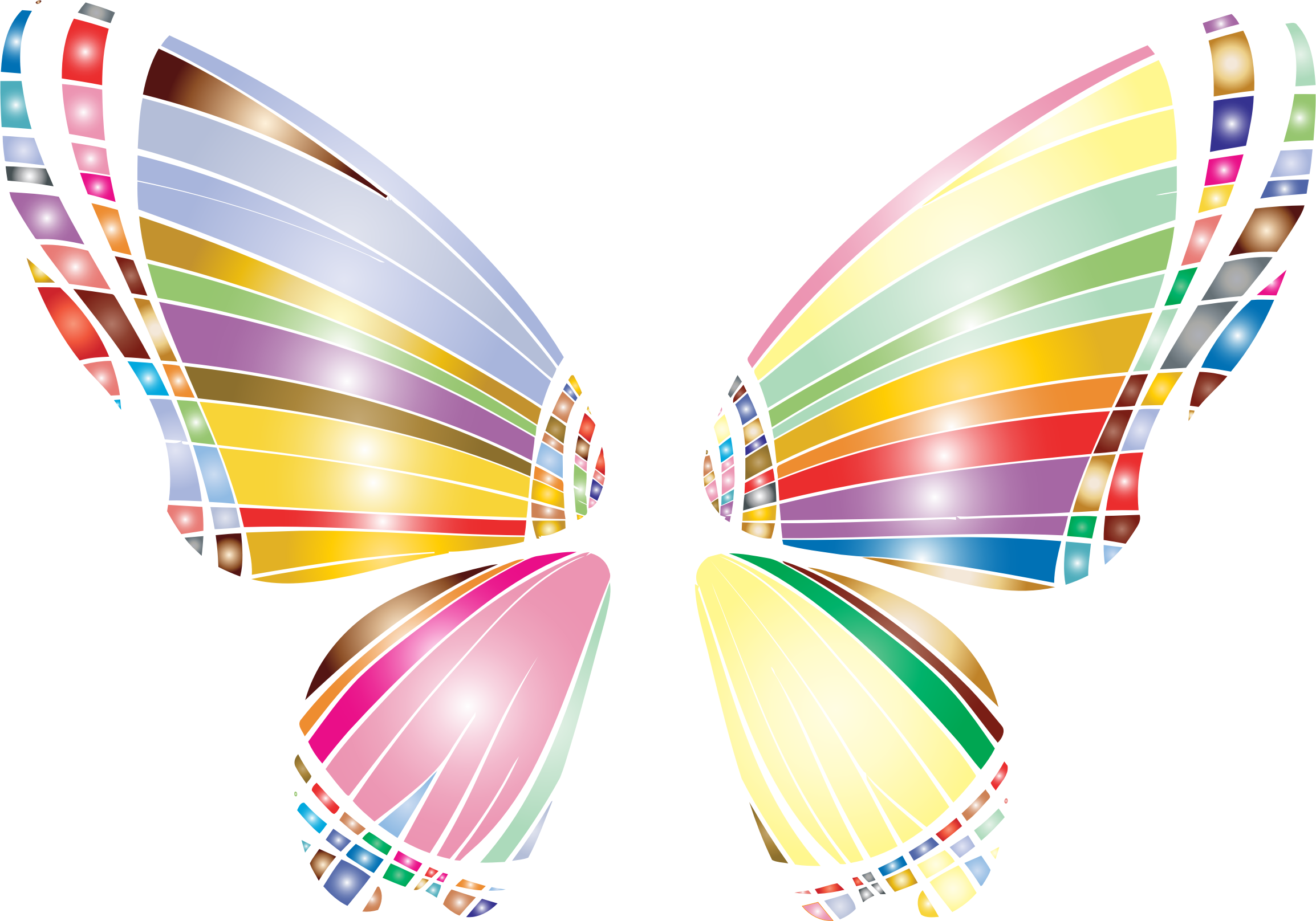 This Free Icons Png Design Of Rgb Butterfly Silhouette (2308x1616), Png Download