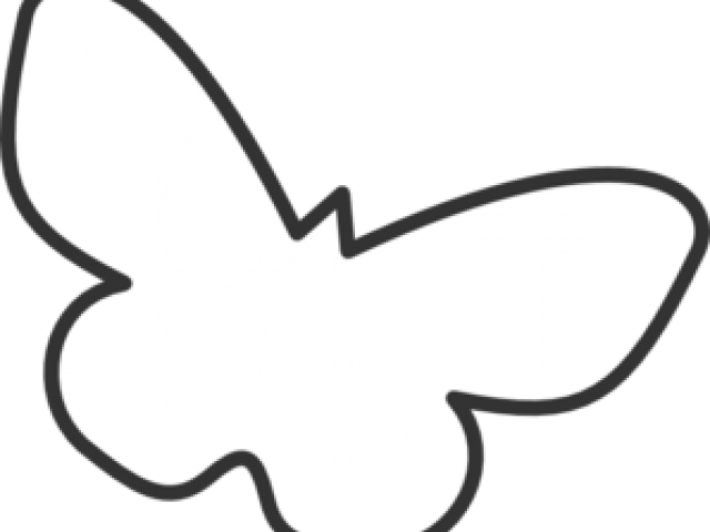 Butterfly Silhouette Cliparts (640x480), Png Download