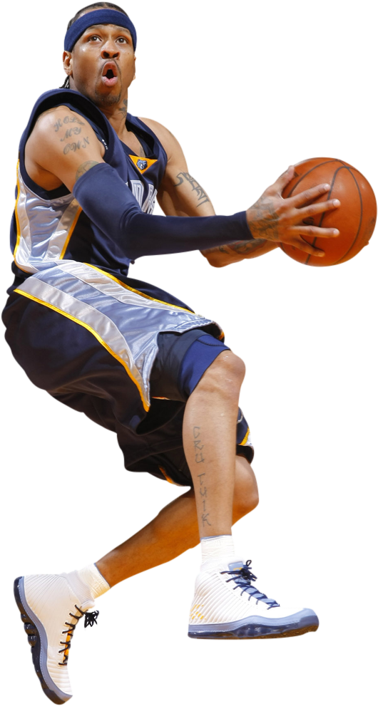 Allen Iverson Photo Iverson Zpstxvya6o3 - Slam Dunk (594x1003), Png Download