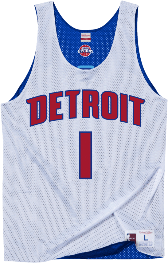 Mitchell & Ness "allen Iverson" Detroit/all Star Reversible - Vest (1024x922), Png Download