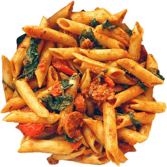 Download - Pasta And Red Pesto (680x859), Png Download