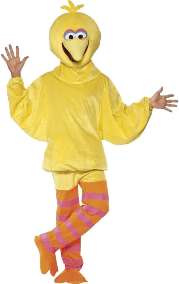 Adult Official Big Bird Costume - Big Bird Sesame Street Costume (600x951), Png Download