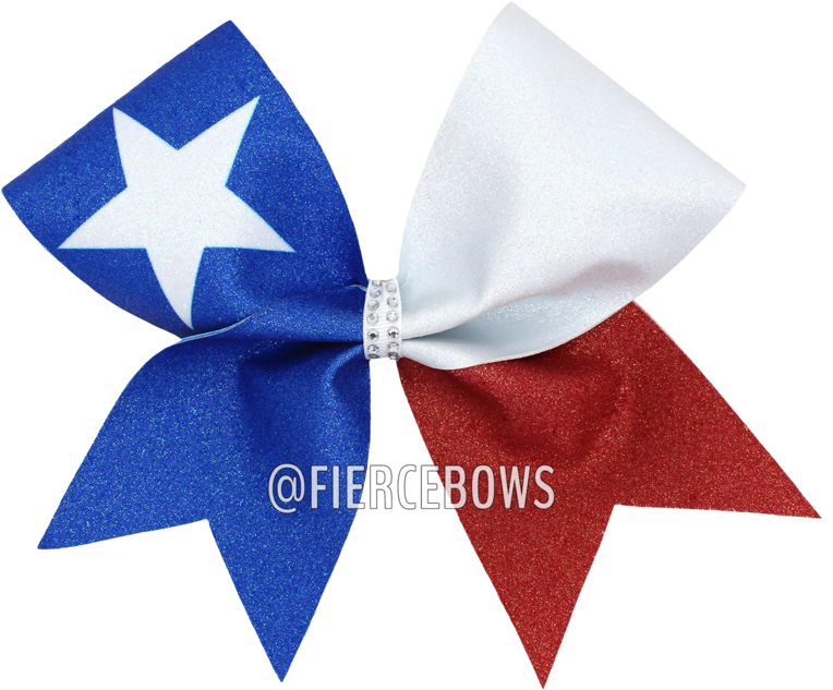 Texas Flag Bow - Satin (800x800), Png Download