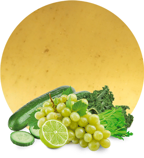 Cucumber, Grape, Celery, Kale & Lime Concentrate - Key Lime (536x595), Png Download