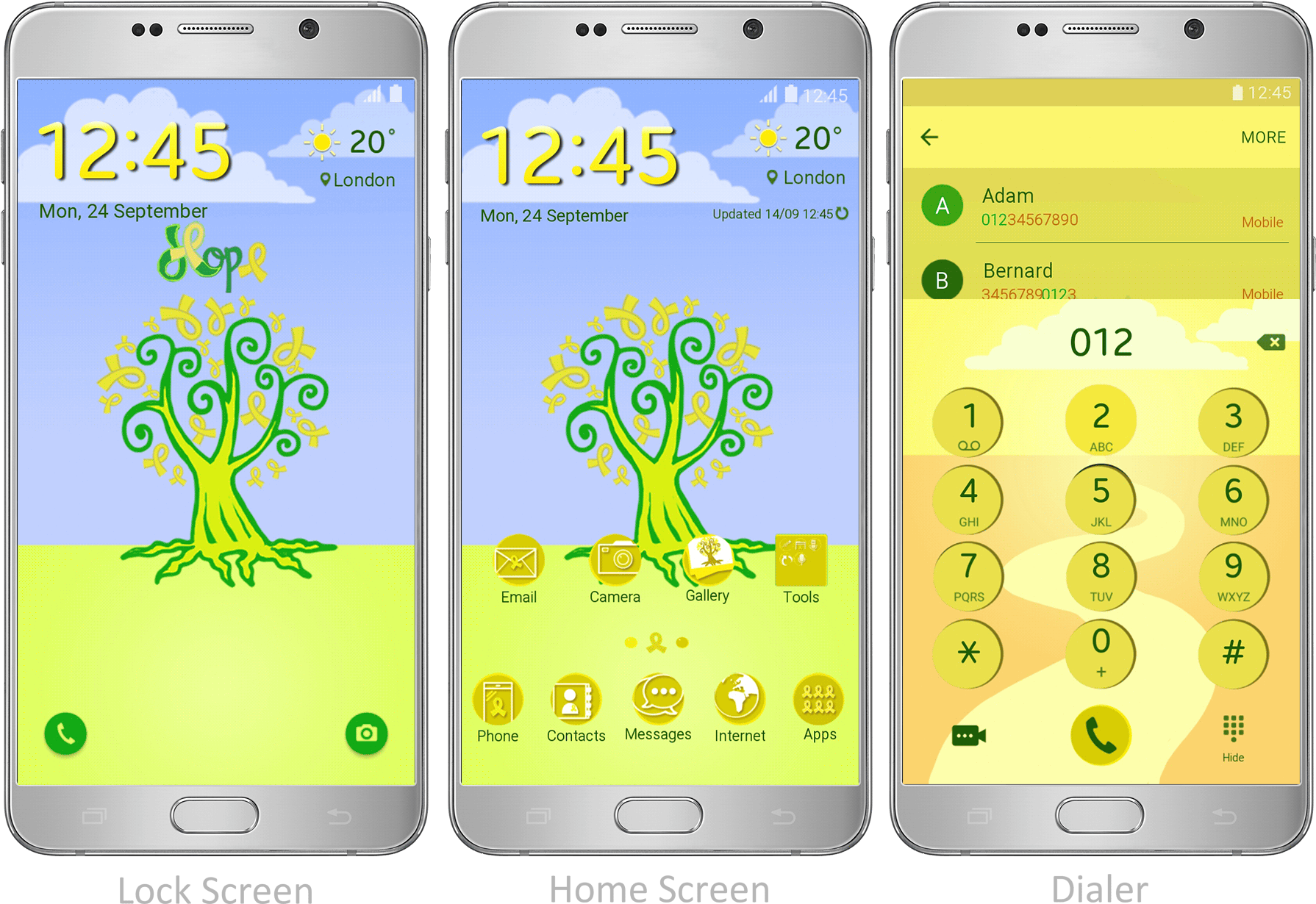 Yellow Ribbon - Iphone (1789x1240), Png Download