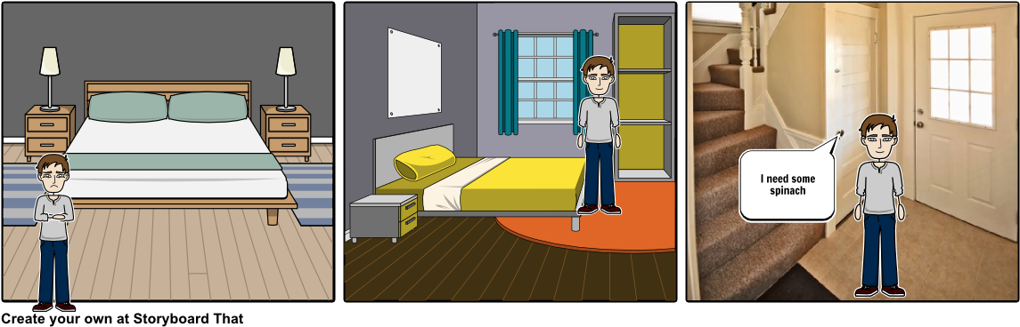 Redbull Vs Spinach - Storyboard Apartment (1164x385), Png Download