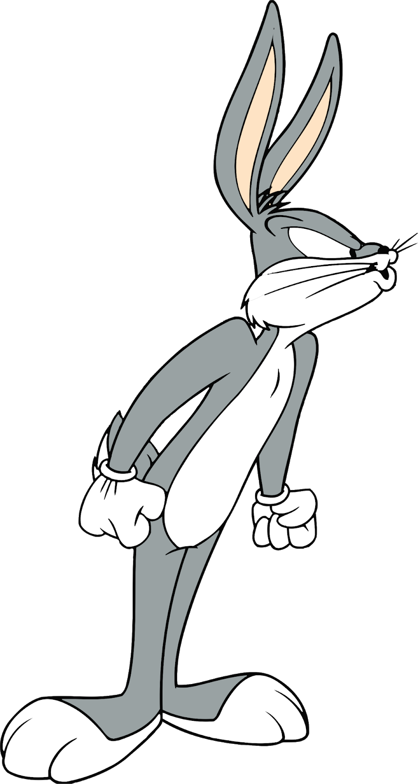Bugs Bunny Characters, Bugs Bunny Cartoon Characters, - Cartoon Bugs Bunny (854x1600), Png Download